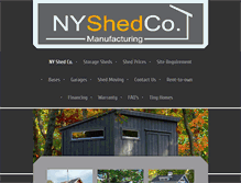 Tablet Screenshot of nyshedco.com